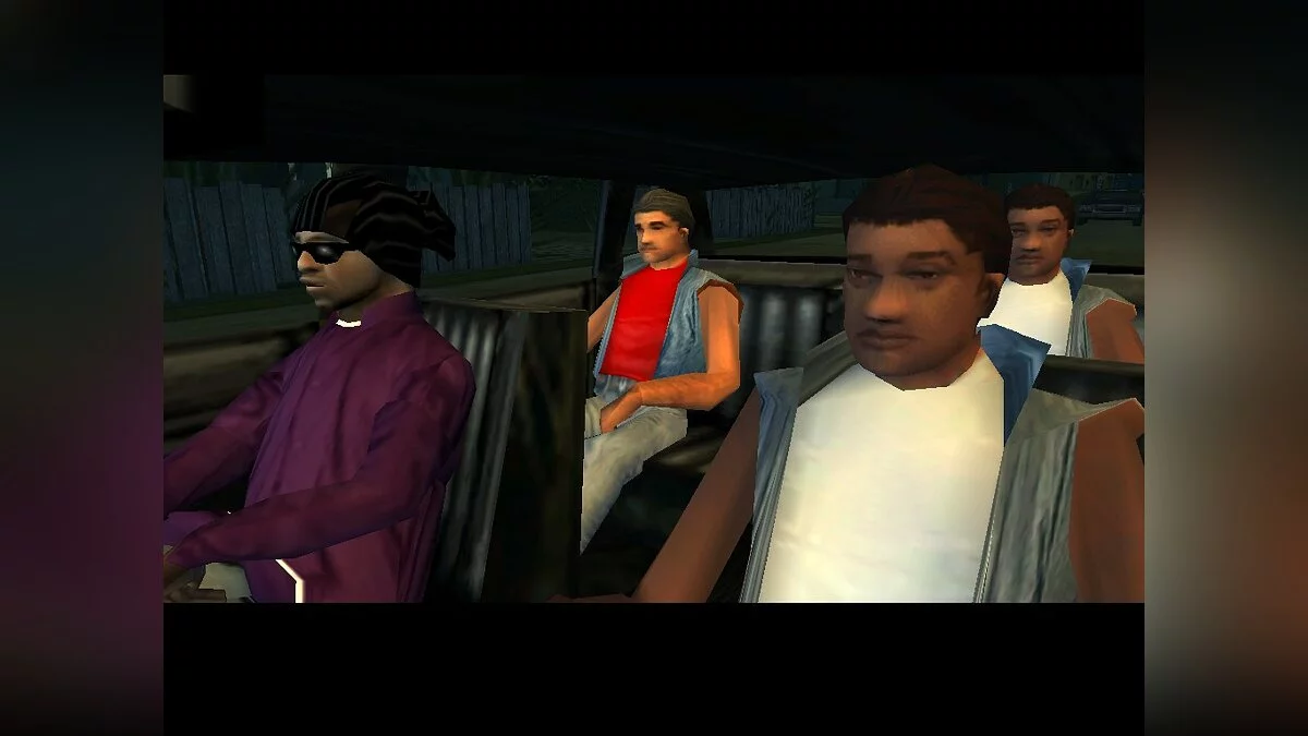 Атака Ballas на Grove Street / GTA San Andreas