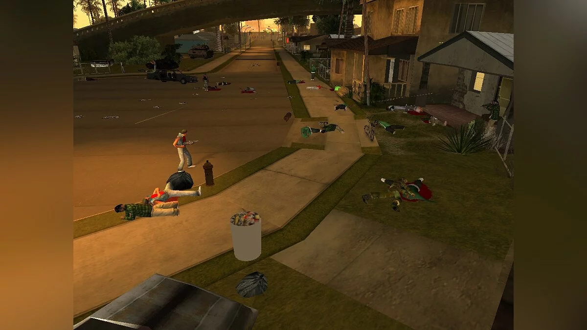Атака Ballas на Grove Street / GTA San Andreas