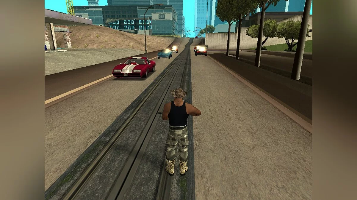 Блики на автомобилях (Как в GTA VC) / GTA San Andreas
