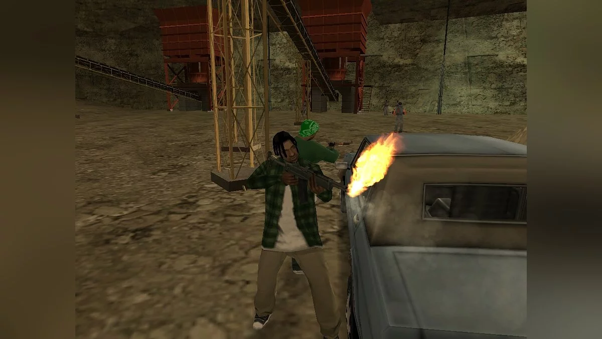 Перестрелка Grove Street и Ballas в каньоне / GTA San Andreas