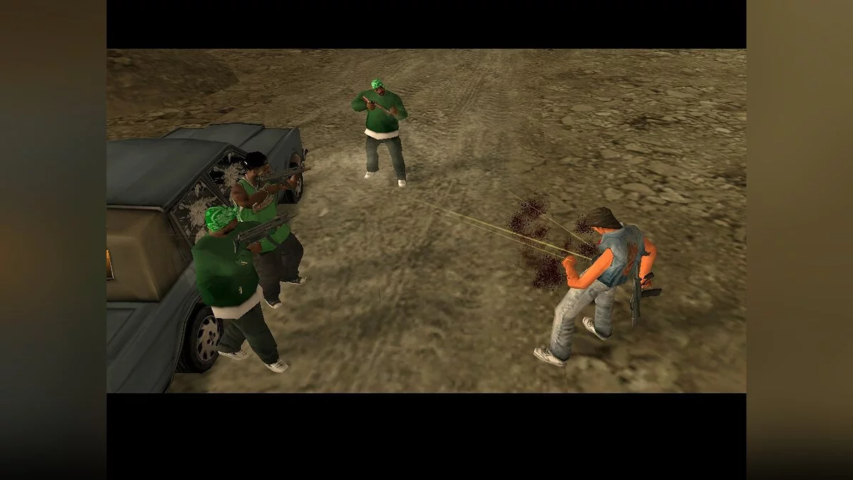 Перестрелка Grove Street и Ballas в каньоне / GTA San Andreas
