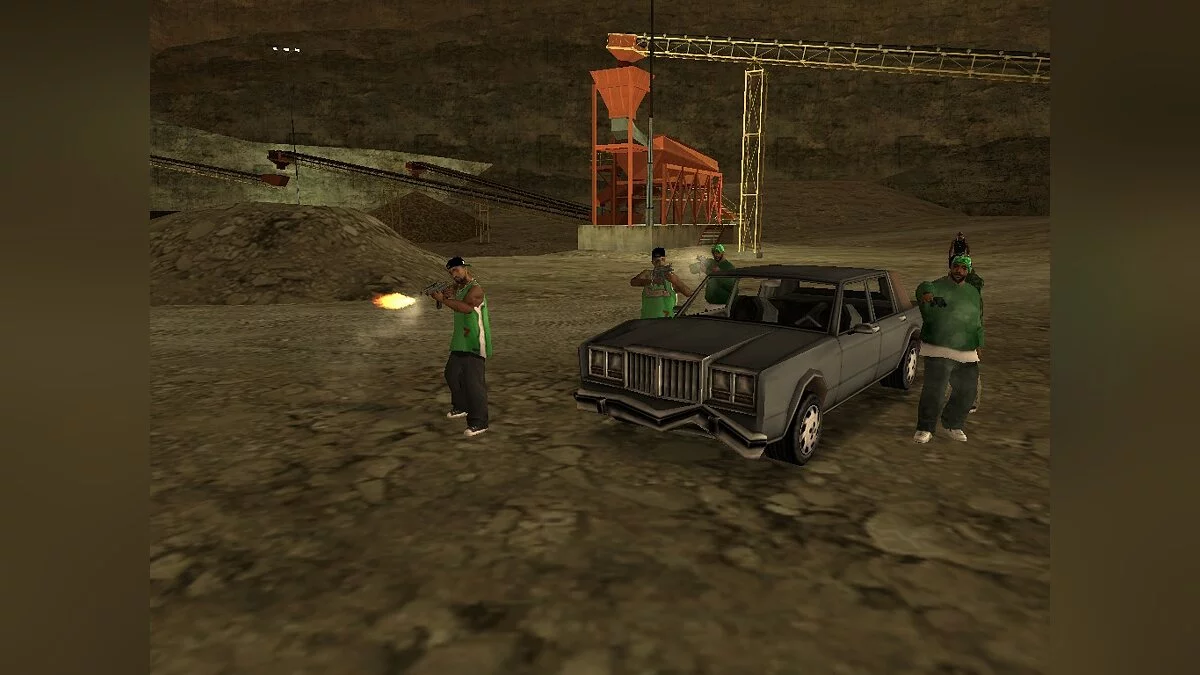 Перестрелка Grove Street и Ballas в каньоне / GTA San Andreas