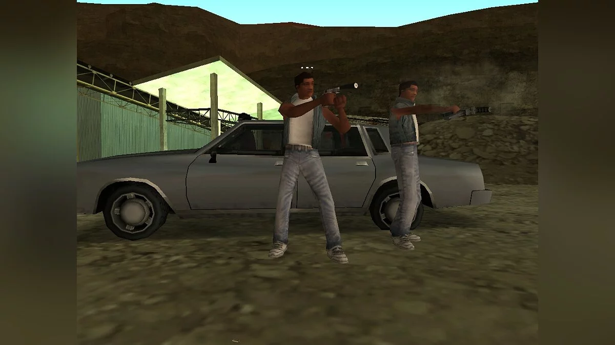 Перестрелка Grove Street и Ballas в каньоне / GTA San Andreas