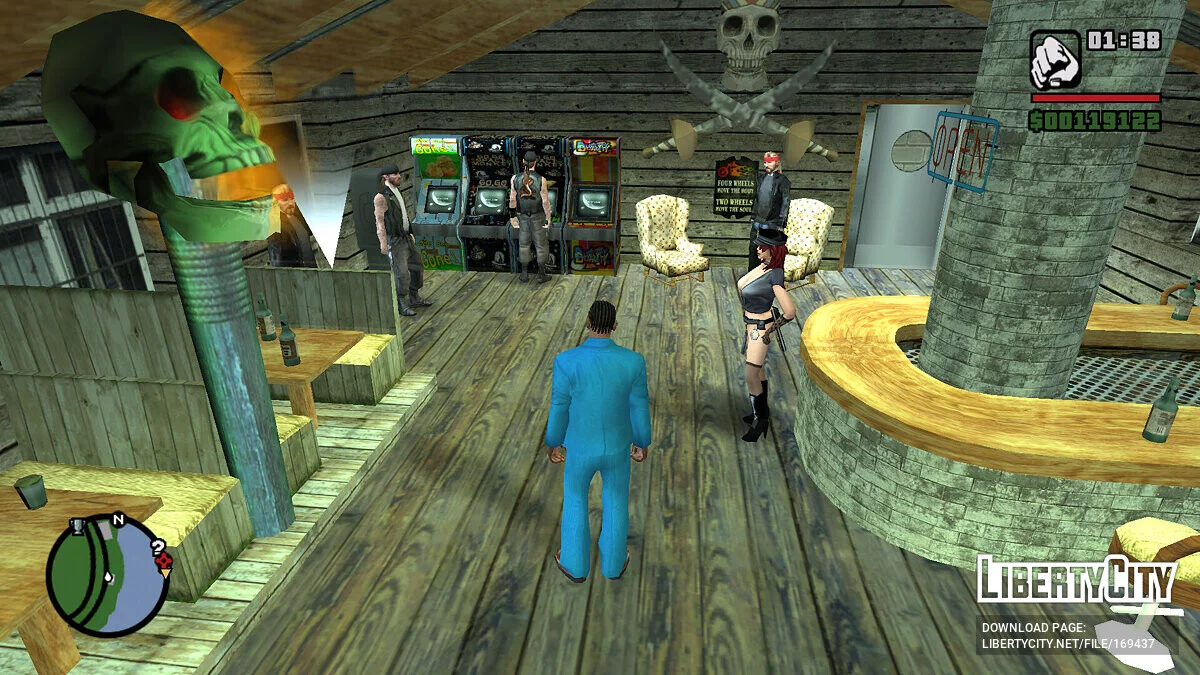Байкерский бар в Flint County / GTA San Andreas