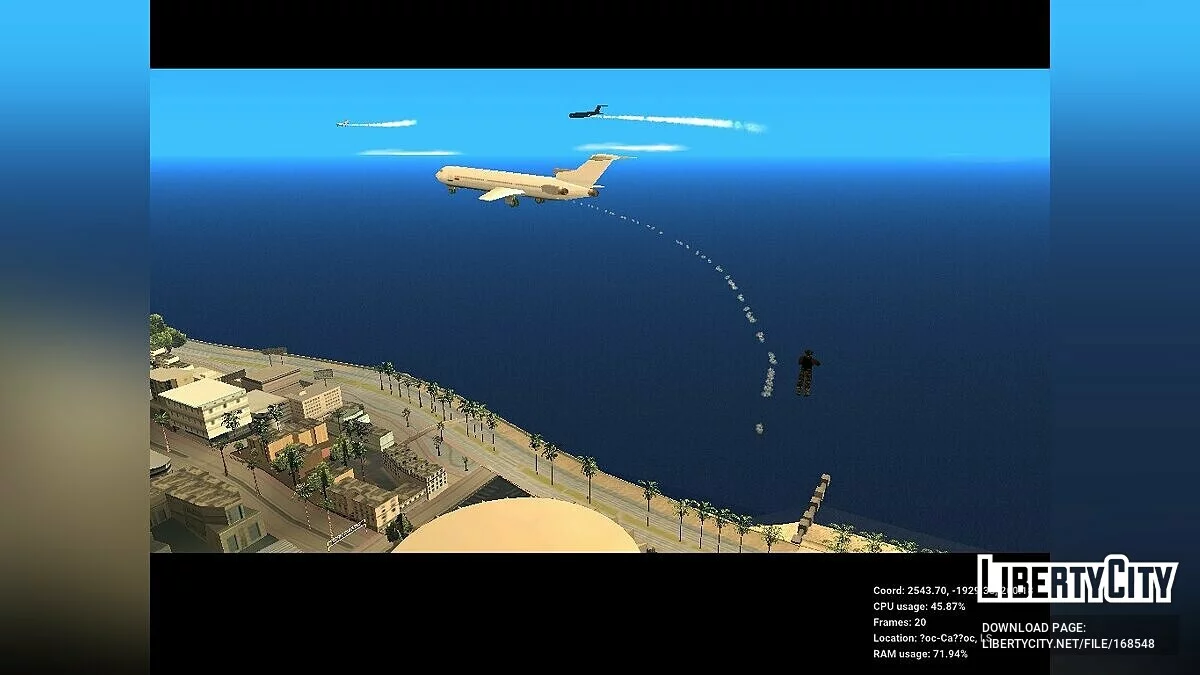 Летающий Airtrain как в GTA 3 или GTA VC / GTA San Andreas