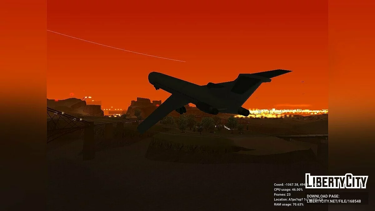 Летающий Airtrain как в GTA 3 или GTA VC / GTA San Andreas