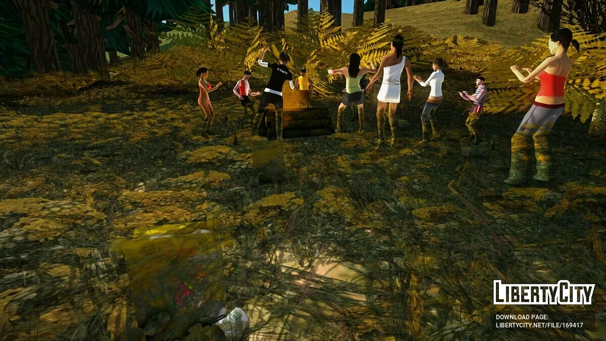 Вечеринка велотуристов на природе 2.0 / GTA San Andreas