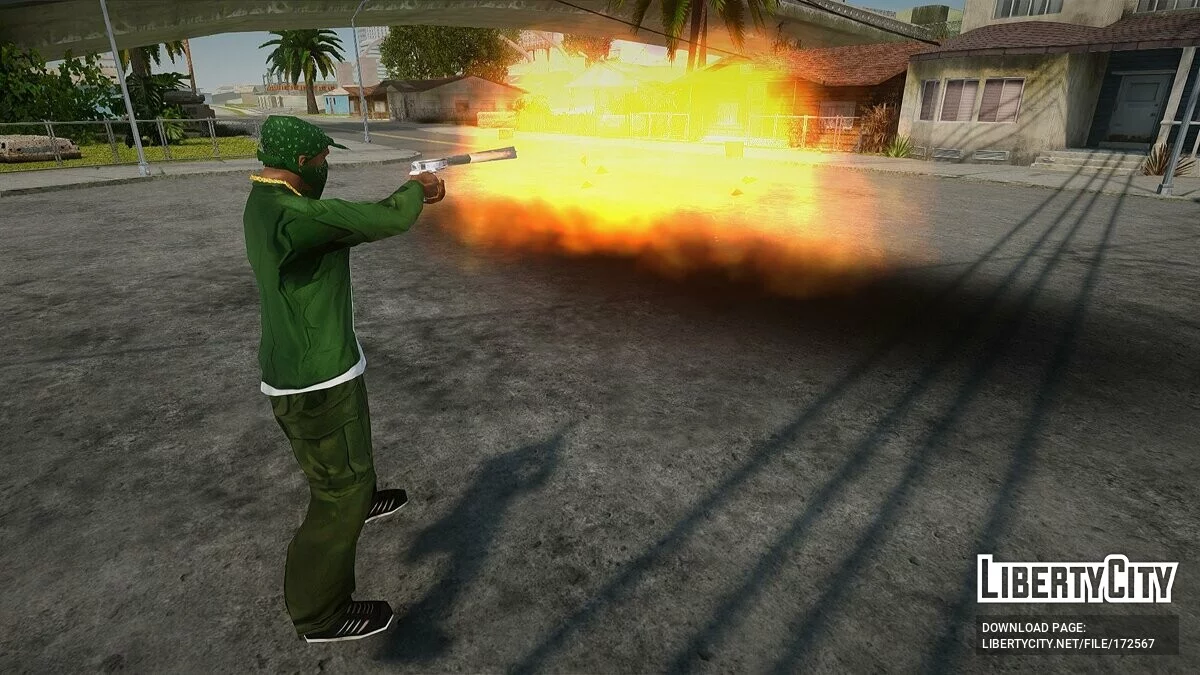 Взорвать выстрелом взрывчатку / GTA San Andreas