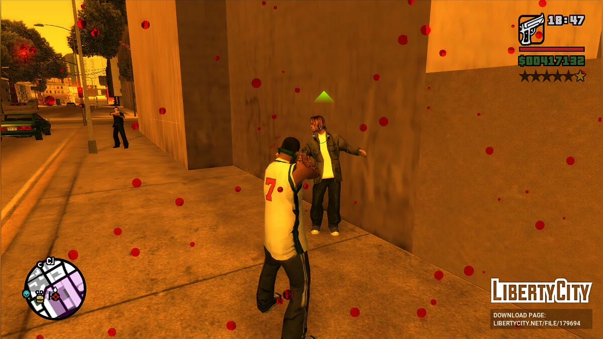 Улучшенная реакция пешеходов на оружие / GTA San Andreas