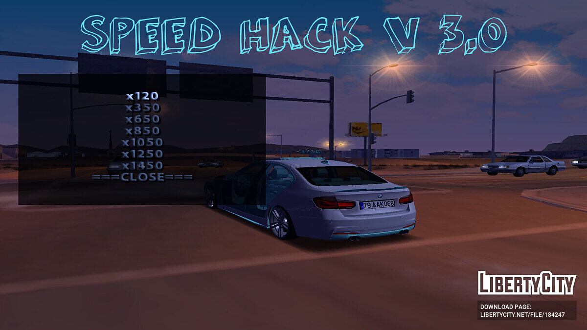 Скачать Speed Hack v.3.0 для GTA San Andreas