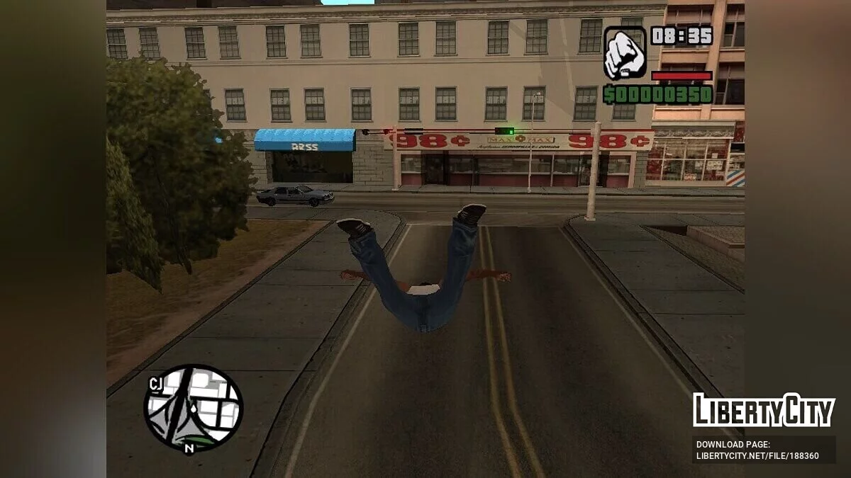 Возможность плаща Бэтмена / GTA San Andreas