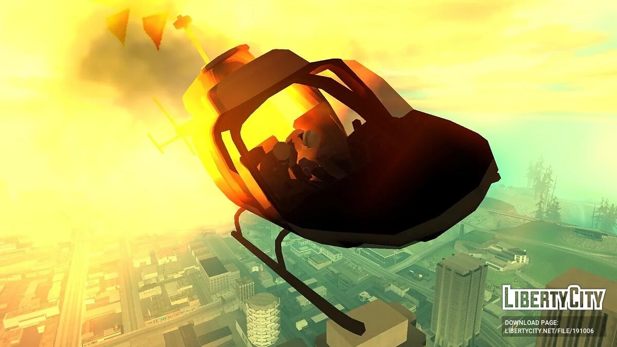 Пилоты в вертолётах Police Maverick и San News / GTA San Andreas