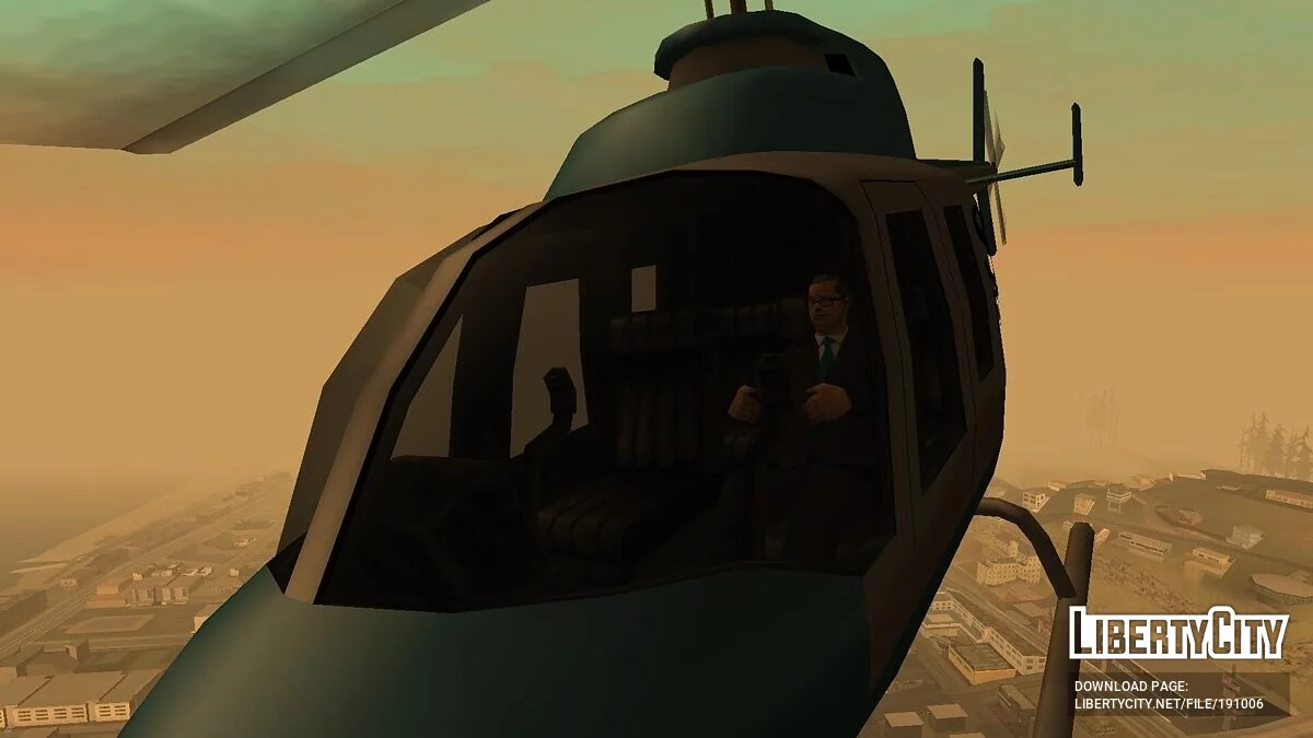 Пилоты в вертолётах Police Maverick и San News / GTA San Andreas