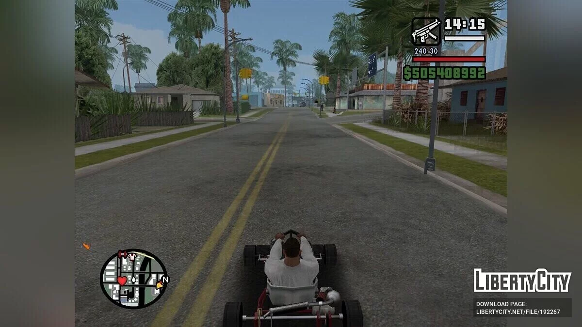 CJ давит на педаль (типа круиз-контроль) v1.1 / GTA San Andreas