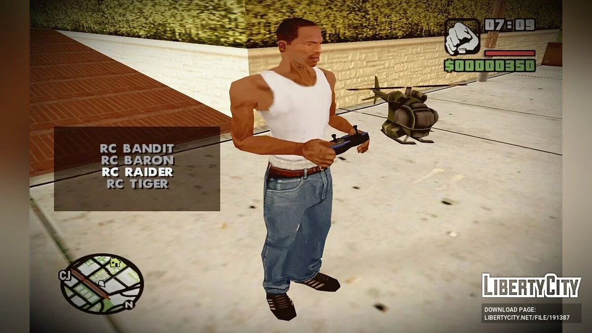 Радиоуправляемый транспорт в любом месте v1.1 / GTA San Andreas