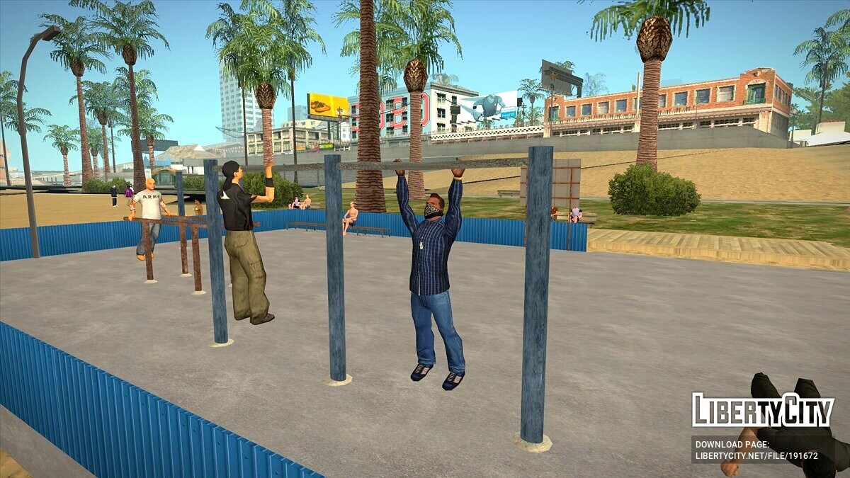 Скачать Street Workout v2.1 [PC + Mobile] для GTA San Andreas