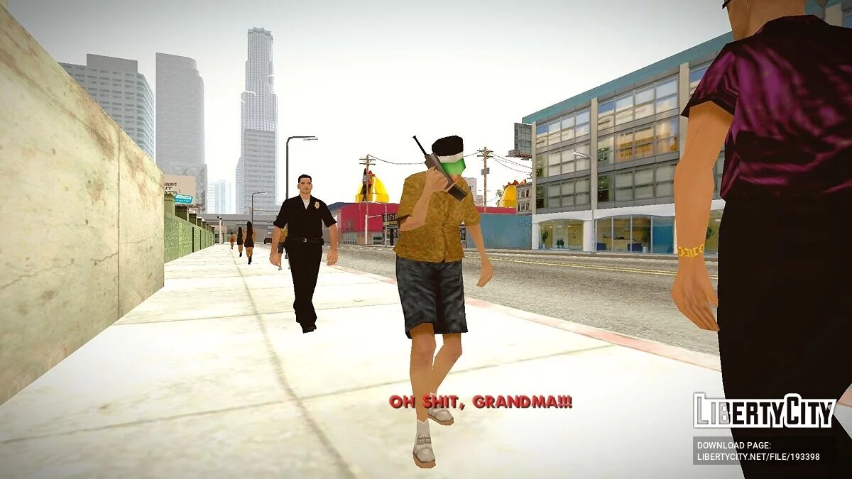 СиДжей - уличный гитарист / GTA San Andreas
