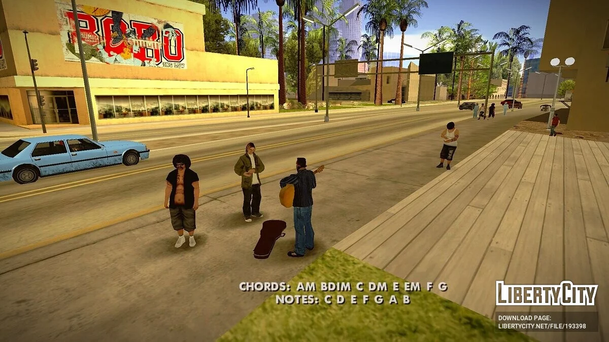 СиДжей - уличный гитарист / GTA San Andreas