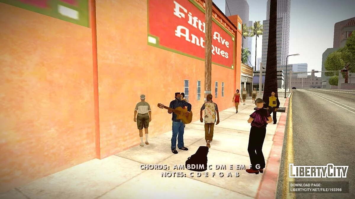 СиДжей - уличный гитарист / GTA San Andreas