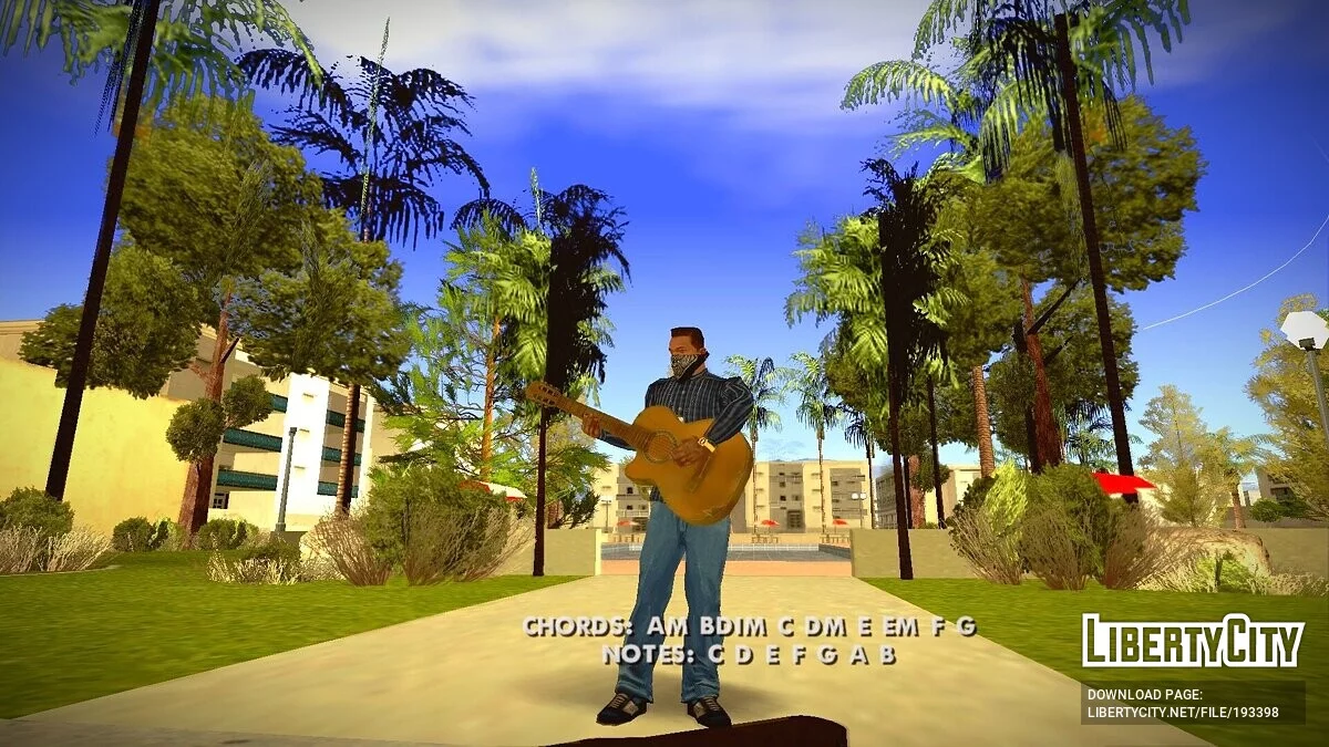СиДжей - уличный гитарист / GTA San Andreas