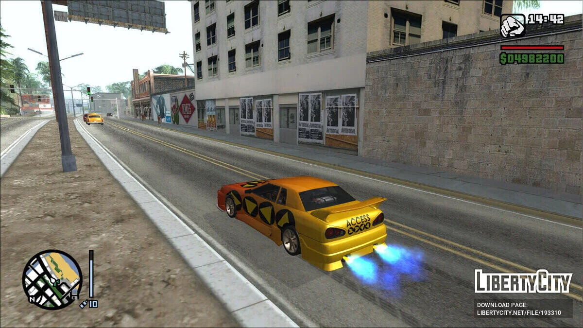 Улучшенная система нитро / GTA San Andreas