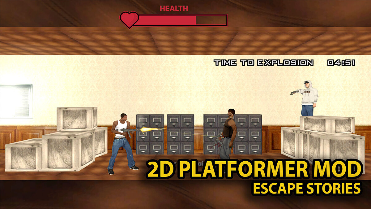 Скачать 2D Platformer MOD Escape Stories для GTA San Andreas