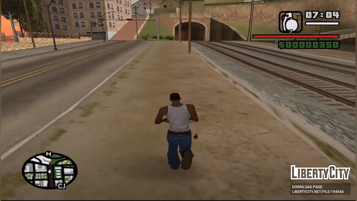 Увеличенная полоса здоровья + Режим Бога / GTA San Andreas