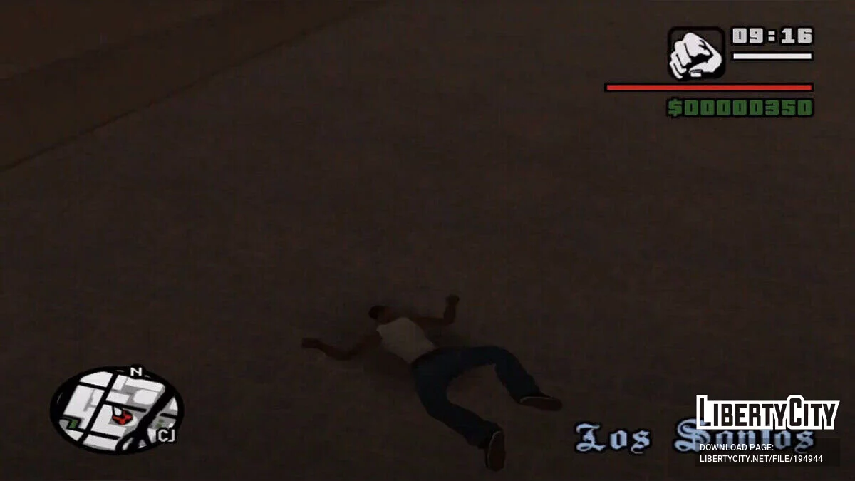 Увеличенная полоса здоровья + Режим Бога / GTA San Andreas