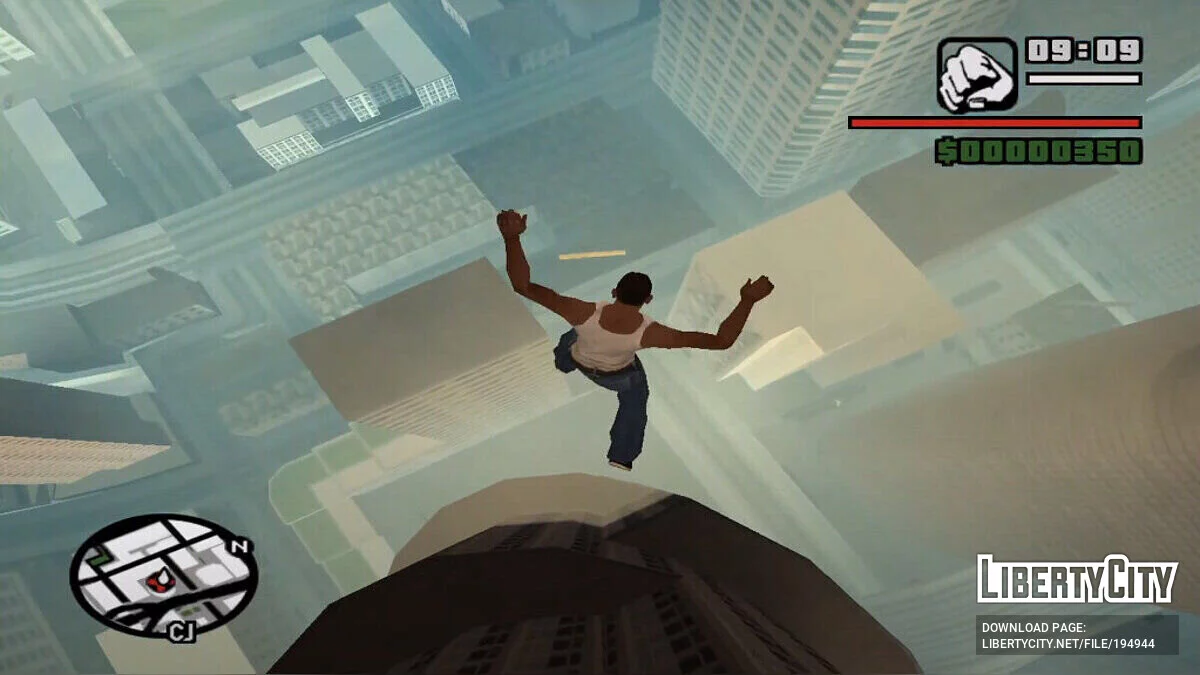 Увеличенная полоса здоровья + Режим Бога / GTA San Andreas