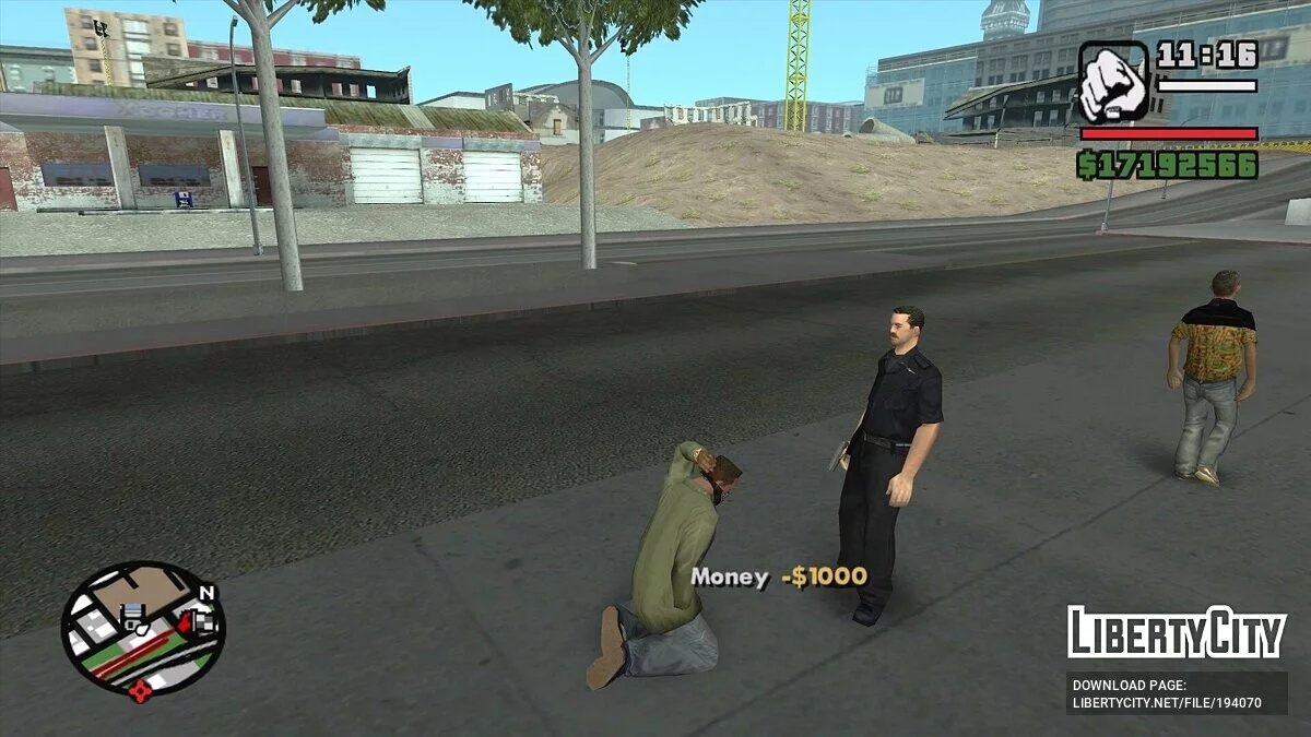 Реакция полиции на оружие игрока v1.2 [PC + Mobile] / GTA San Andreas