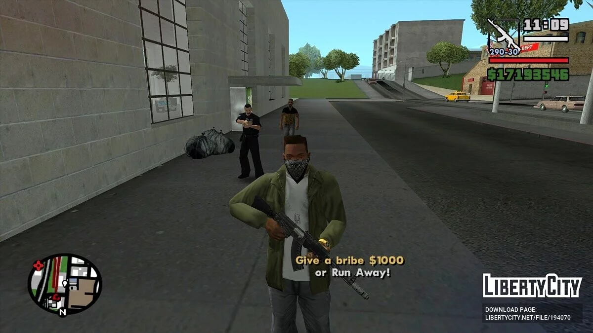 Реакция полиции на оружие игрока v1.2 [PC + Mobile] / GTA San Andreas