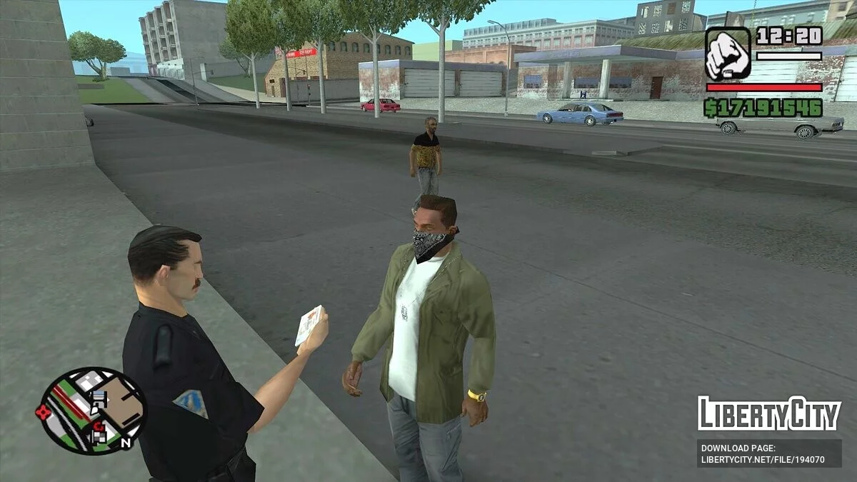 Реакция полиции на оружие игрока v1.2 [PC + Mobile] / GTA San Andreas