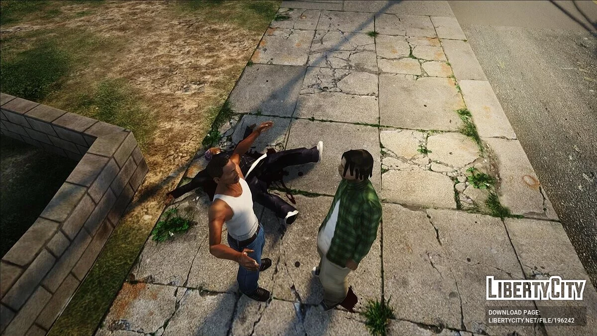 Оскорблять прохожих / GTA San Andreas