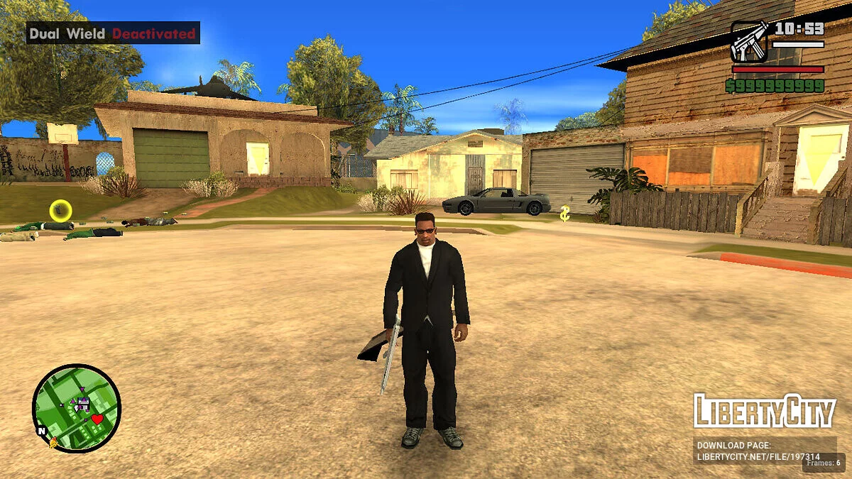 Переключение на режим двойного оружия / GTA San Andreas