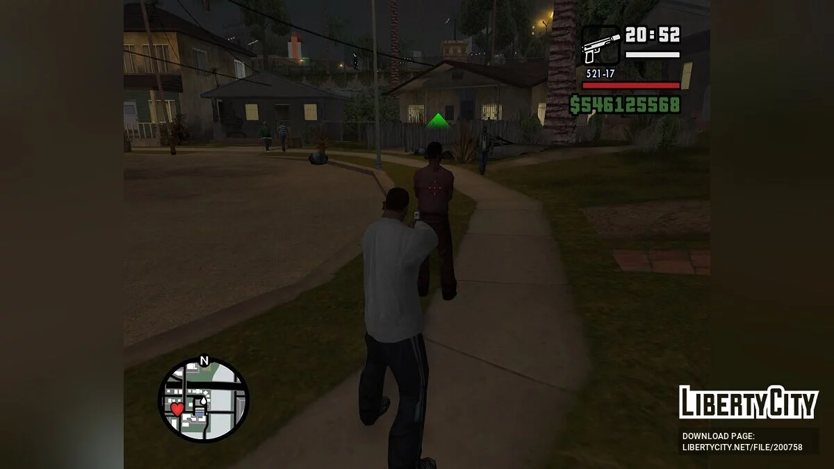 Прицел меняющий цвет / GTA San Andreas