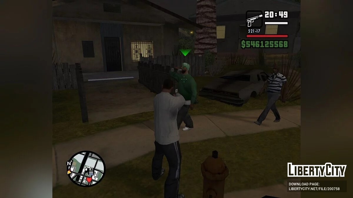 Прицел меняющий цвет / GTA San Andreas