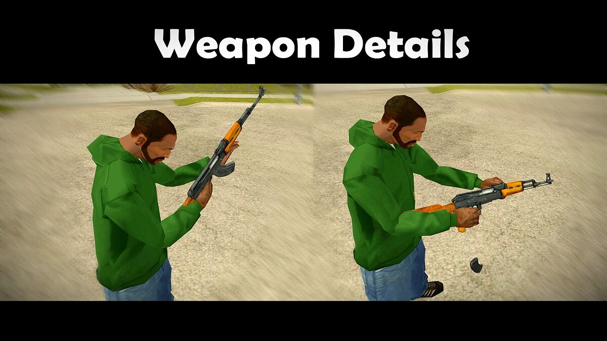 Скачать Weapon Details v2.1 для GTA San Andreas