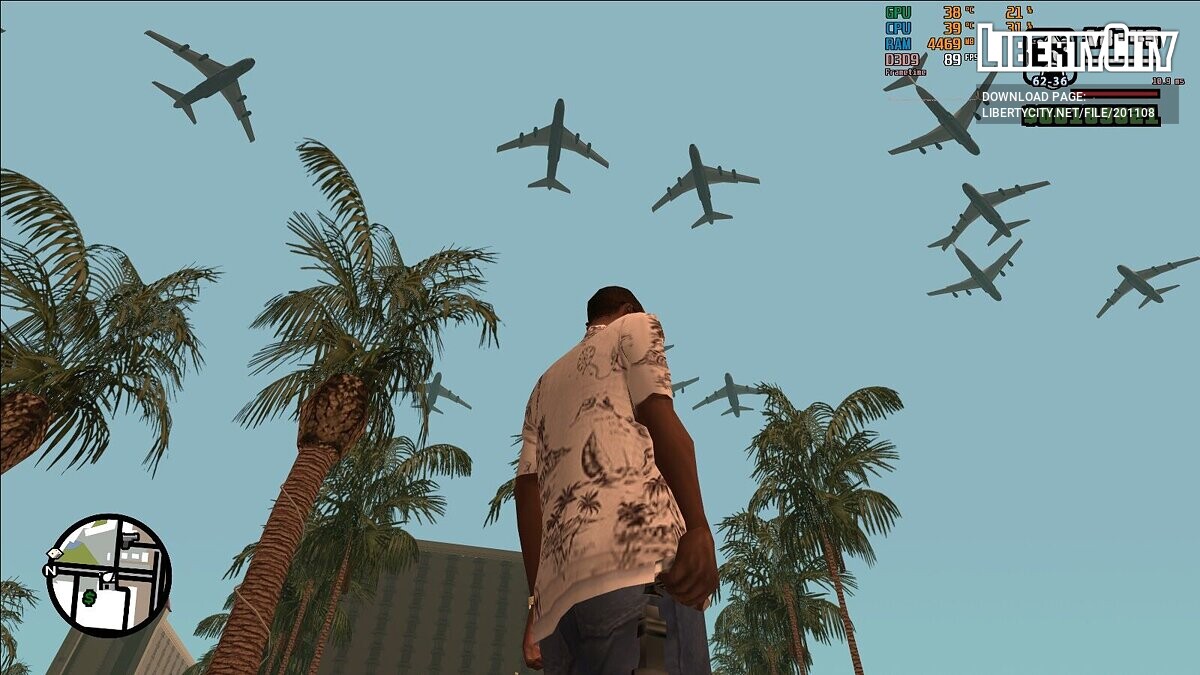 Скачать Crazy Suicidal Planes для GTA San Andreas