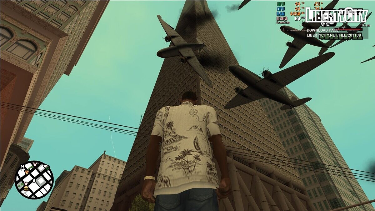 Скачать Crazy Suicidal Planes для GTA San Andreas