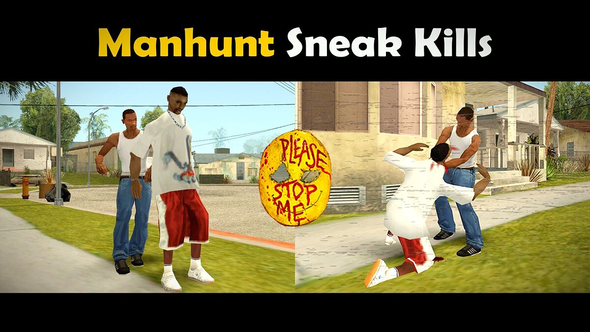 Скачать Manhunt Sneak Kills для GTA San Andreas