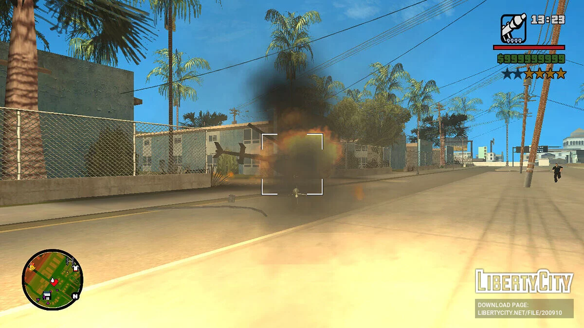 Возможность стрелять без перезарядки (SA) / GTA San Andreas
