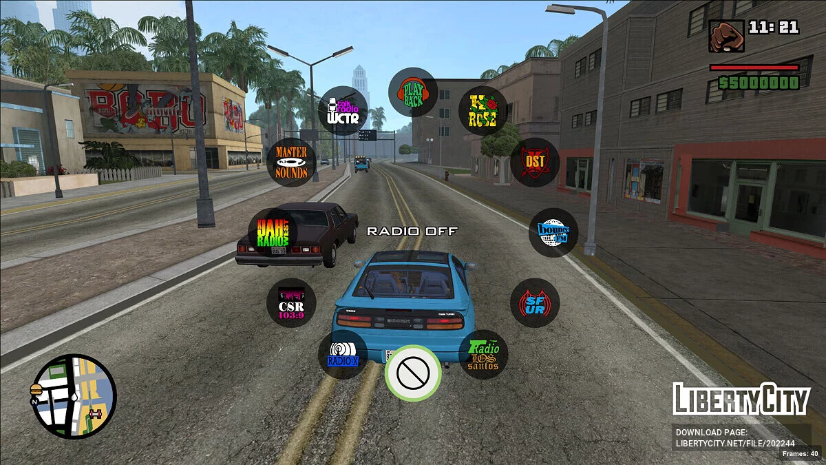 Колесо радио / GTA San Andreas