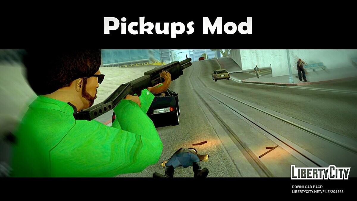 Скачать Pickups Mod v1.1 (Fix) для GTA San Andreas