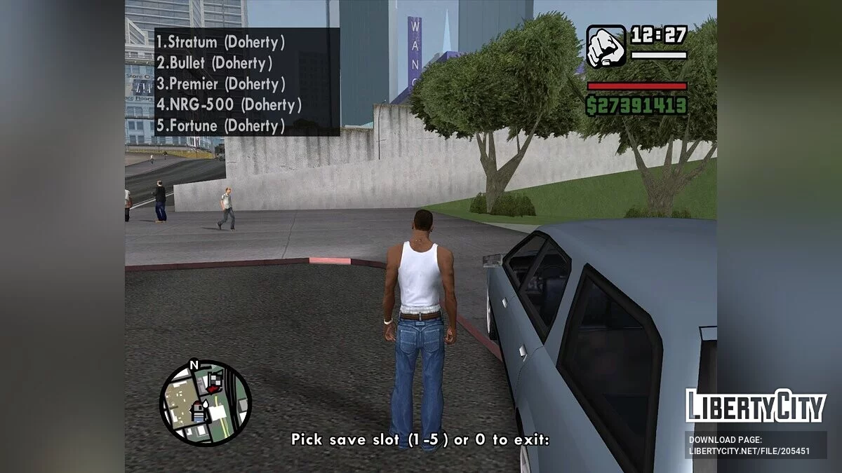 Парковка транспорта / GTA San Andreas