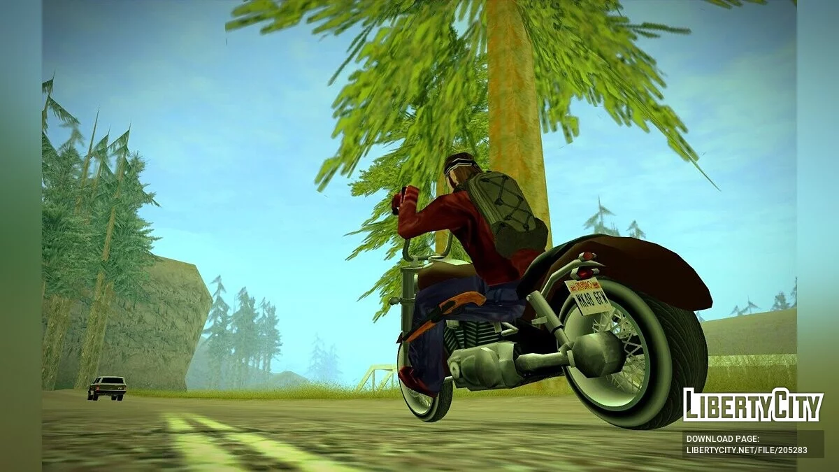 The weapon is on the player / GTA San Andreas