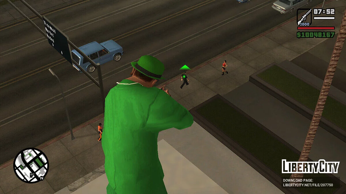 Лазерный прицел для оружия / GTA San Andreas