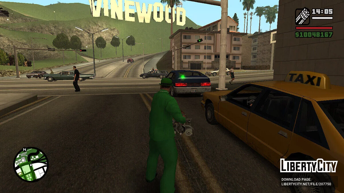 Лазерный прицел для оружия / GTA San Andreas
