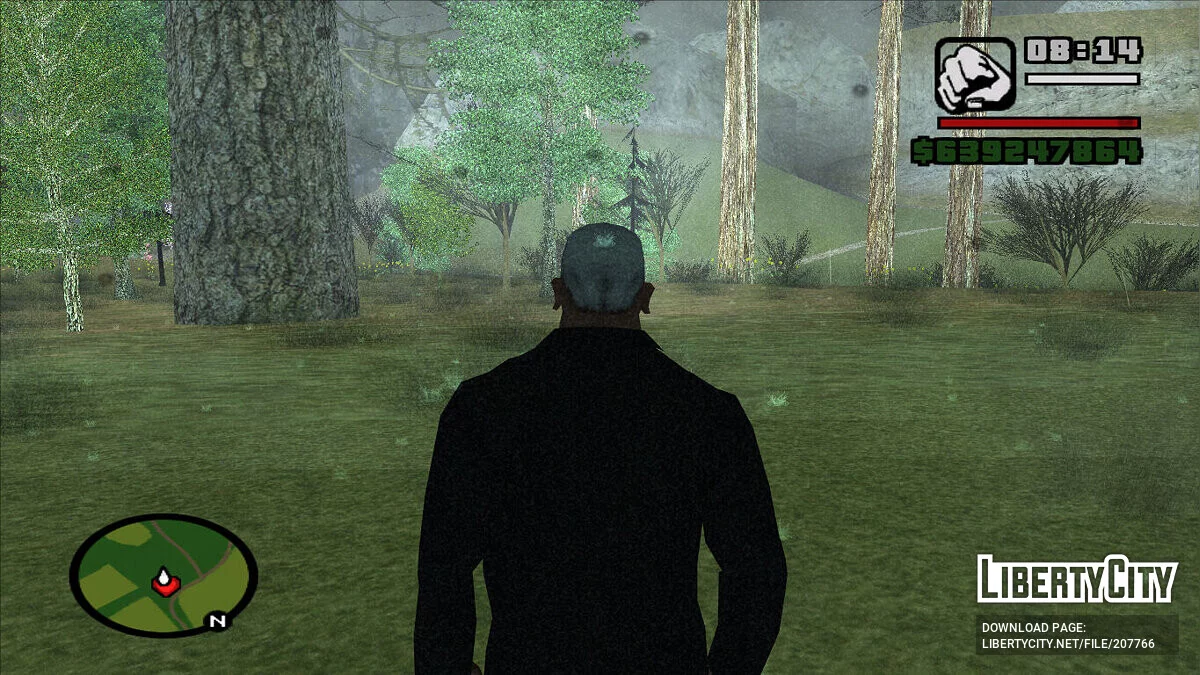 Новые капли дождя на экране / GTA San Andreas