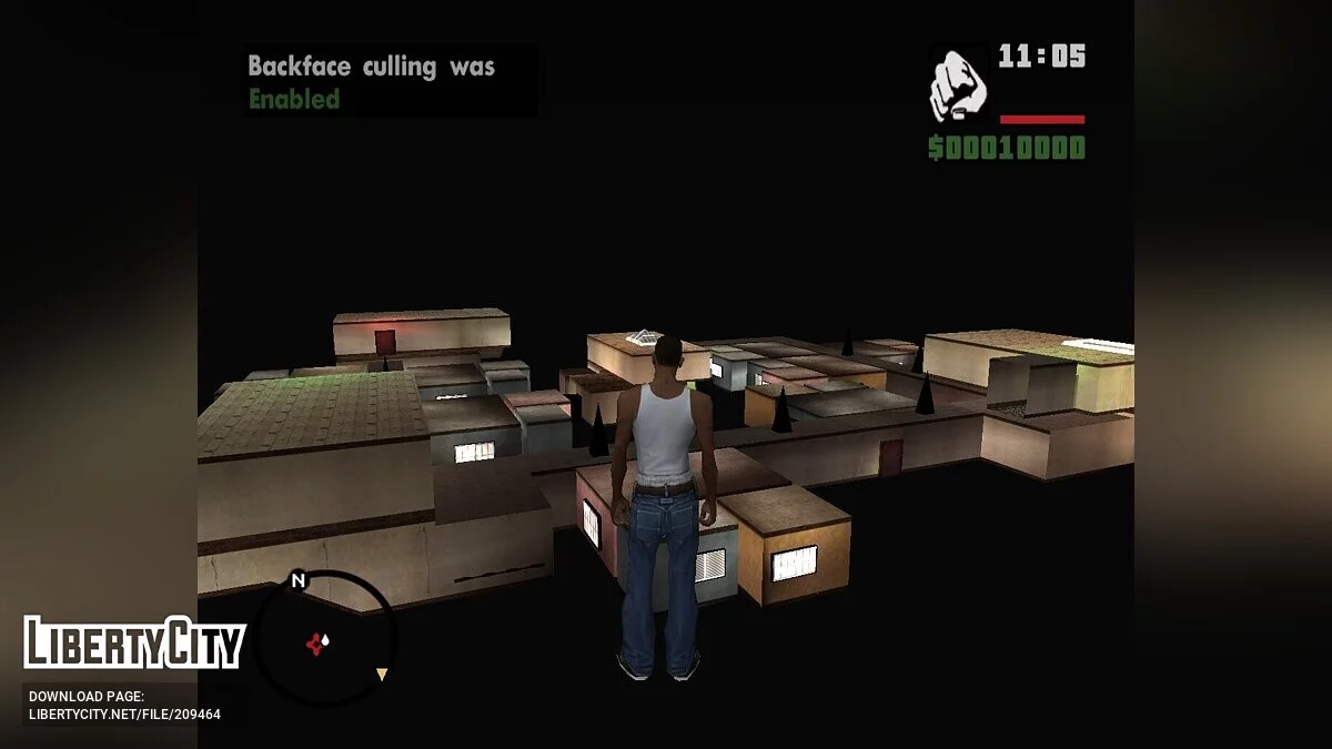 Backface Culling Addon v1.0 - Двусторонние полигоны / GTA San Andreas