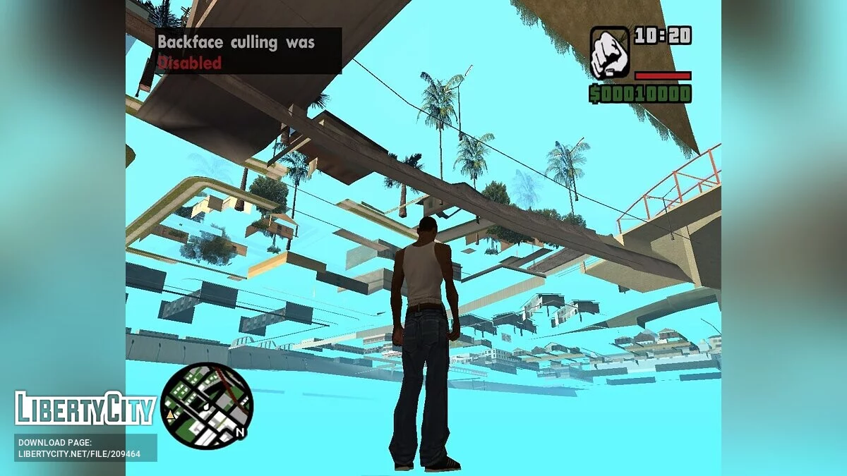 Backface Culling Addon v1.0 - Двусторонние полигоны / GTA San Andreas